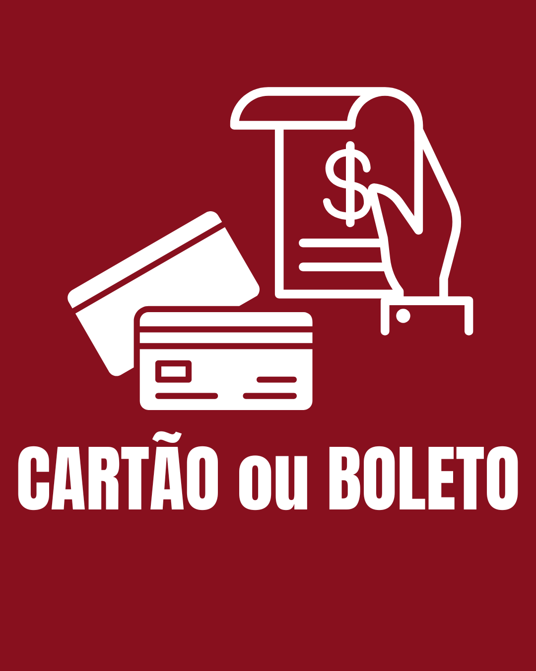 Cartão ou Boleto